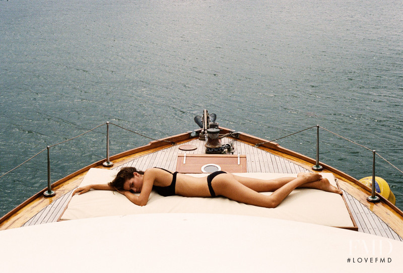 George Gigi Midgley featured in  the Peony Swimwear lookbook for Spring/Summer 2016