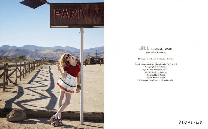 Hailey Clauson featured in  the Jill by Jill Stuart advertisement for Spring/Summer 2011