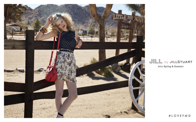 Hailey Clauson featured in  the Jill by Jill Stuart advertisement for Spring/Summer 2011