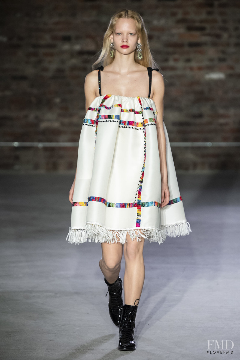 Lilla Molnar featured in  the Jonathan Cohen fashion show for Autumn/Winter 2019