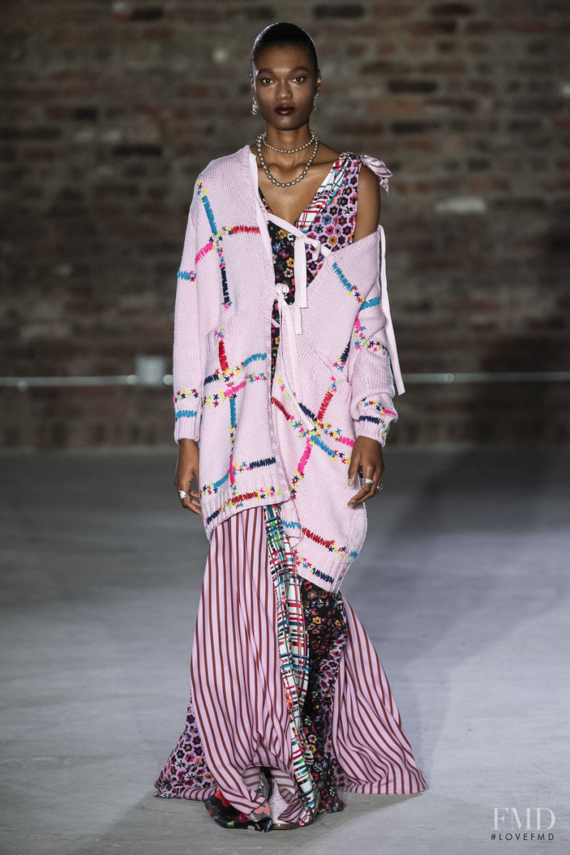 Naki Depass featured in  the Jonathan Cohen fashion show for Autumn/Winter 2019