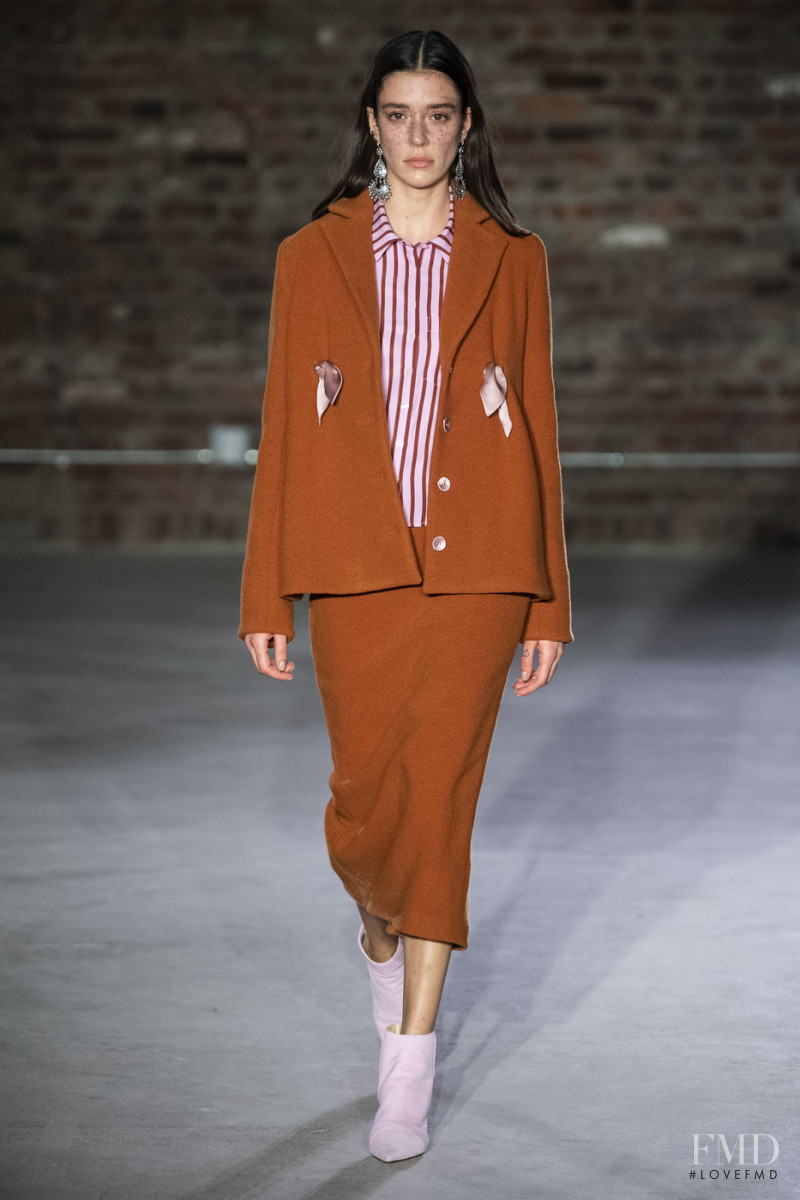 Maeva Nikita Giani Marshall featured in  the Jonathan Cohen fashion show for Autumn/Winter 2019