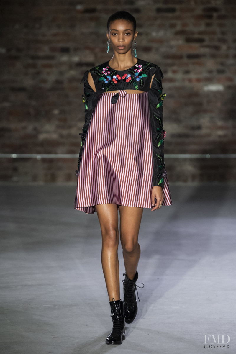 Hannah Shakespeare featured in  the Jonathan Cohen fashion show for Autumn/Winter 2019
