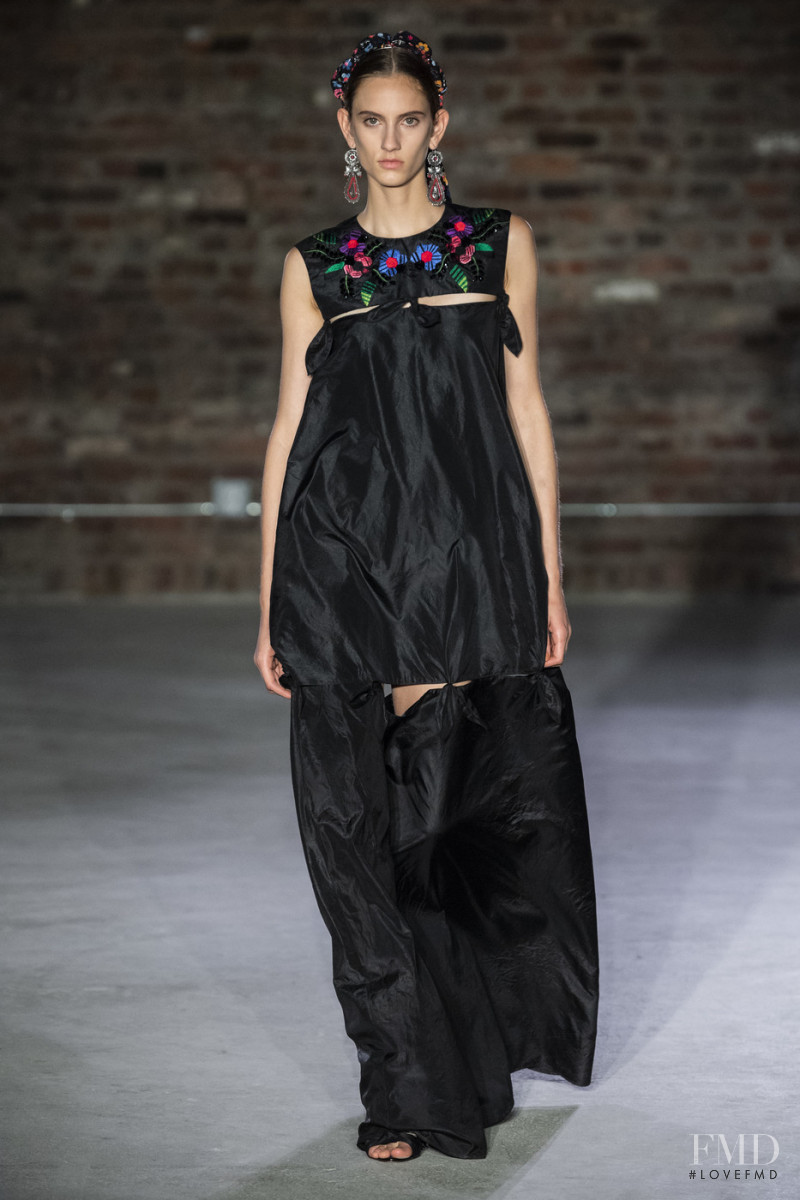 Sarah Berger featured in  the Jonathan Cohen fashion show for Autumn/Winter 2019