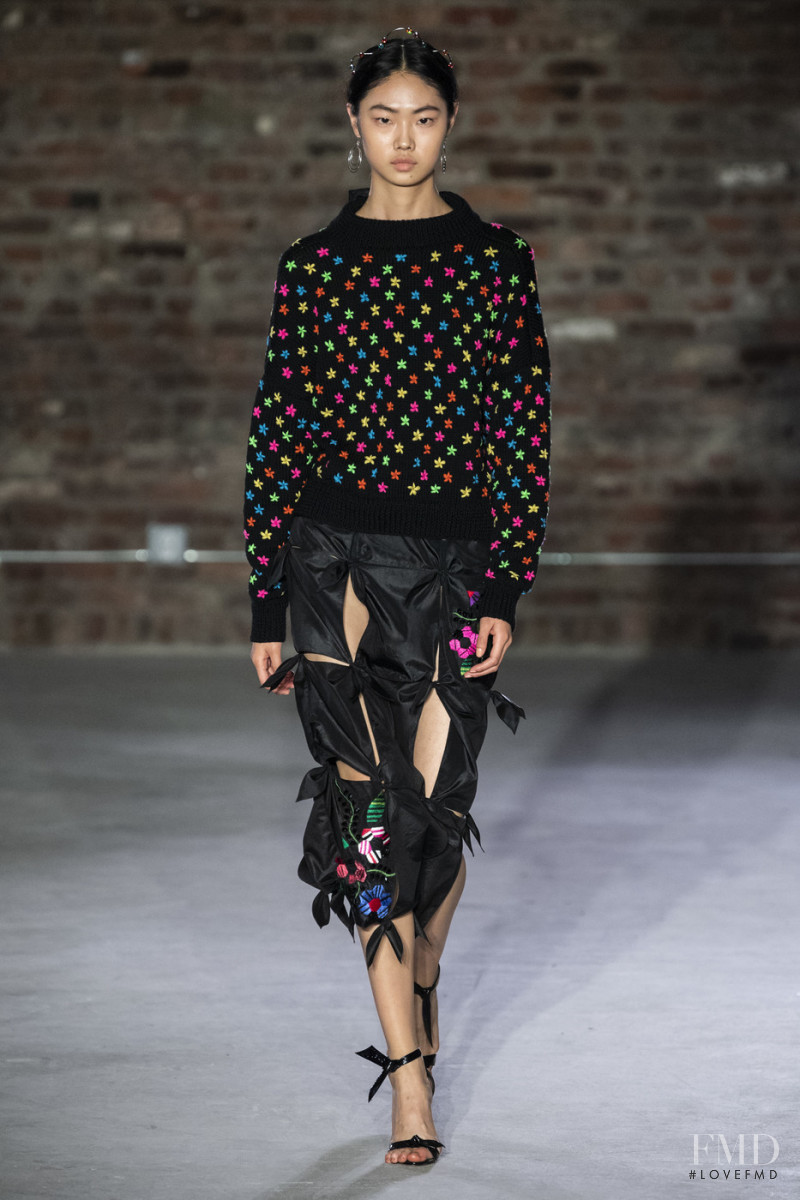 Sijia Kang featured in  the Jonathan Cohen fashion show for Autumn/Winter 2019