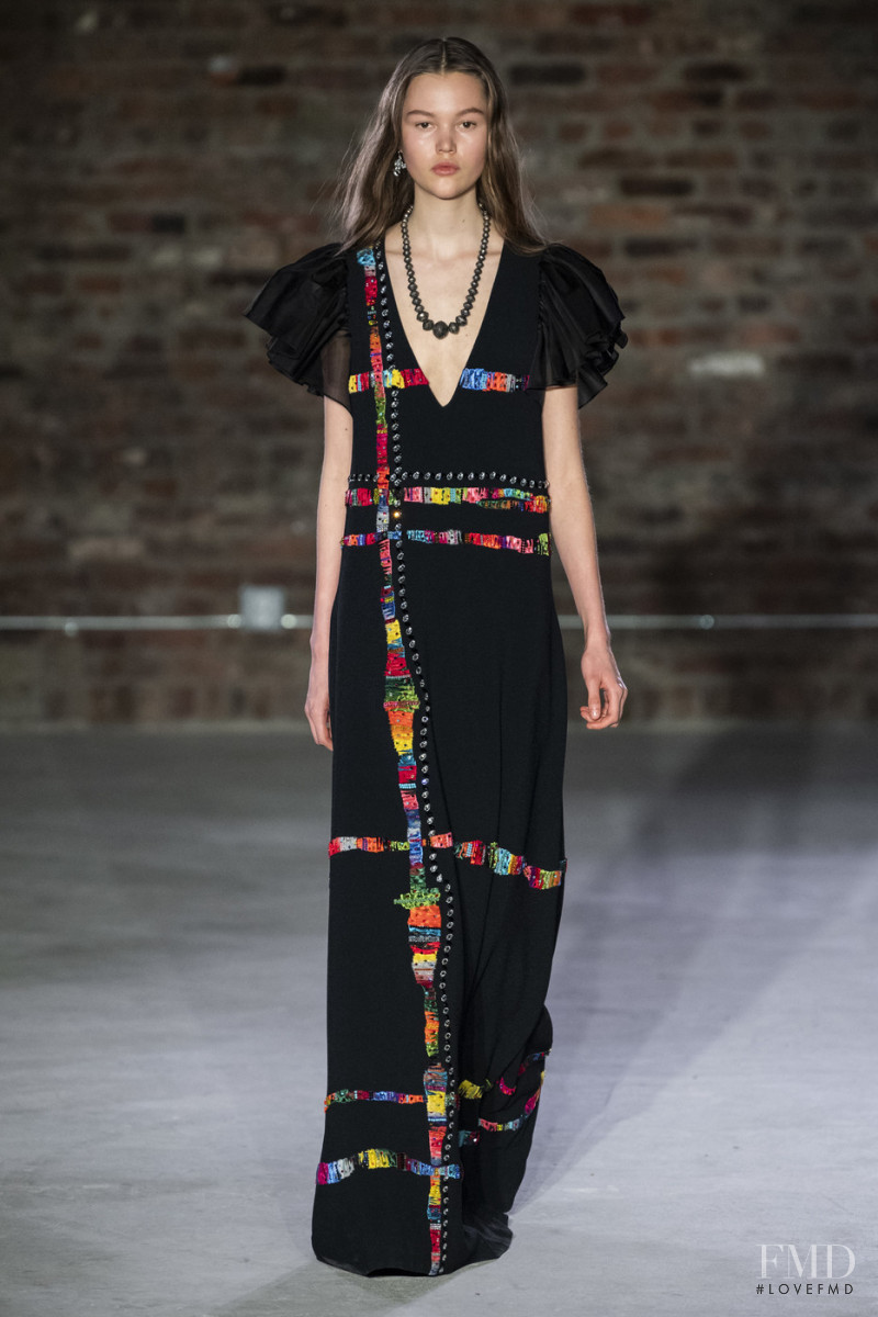 Noor Chaltin featured in  the Jonathan Cohen fashion show for Autumn/Winter 2019