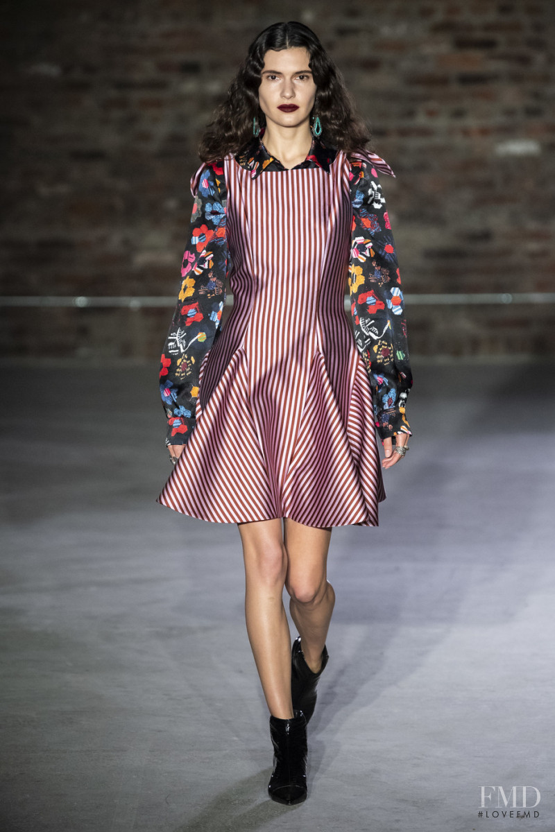 Iana Godnia featured in  the Jonathan Cohen fashion show for Autumn/Winter 2019