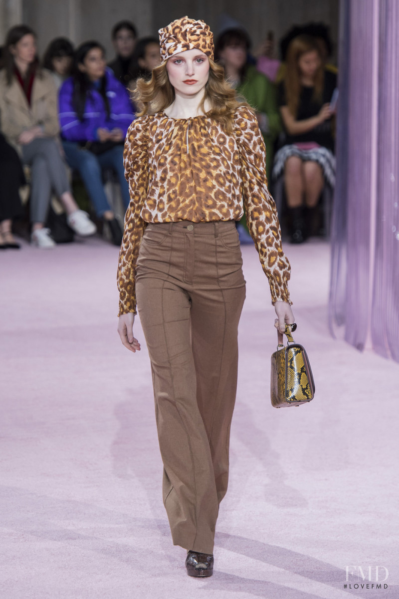 Irina Aksenova featured in  the Kate Spade New York fashion show for Autumn/Winter 2019