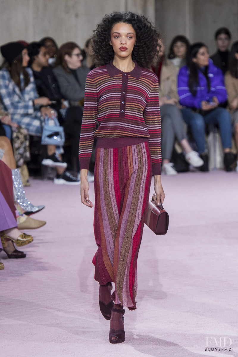 Kukua Williams featured in  the Kate Spade New York fashion show for Autumn/Winter 2019