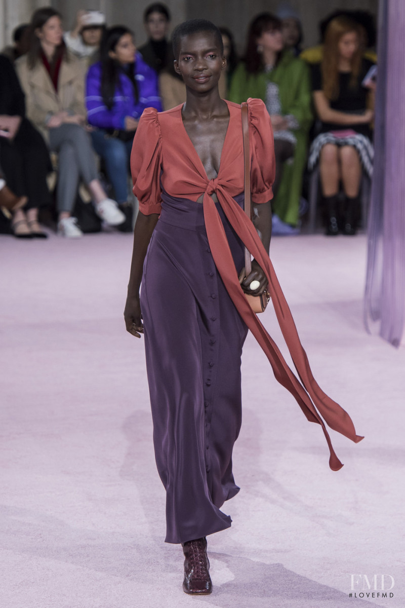 Achok Majak featured in  the Kate Spade New York fashion show for Autumn/Winter 2019