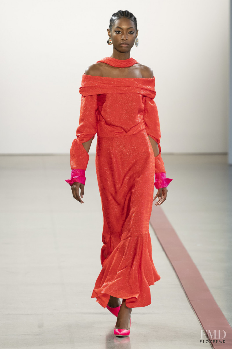 Makala Johnson featured in  the Hellessy fashion show for Autumn/Winter 2019