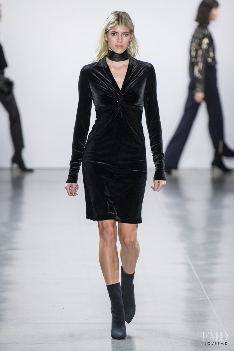 Devon Windsor featured in  the Elie Tahari fashion show for Autumn/Winter 2019