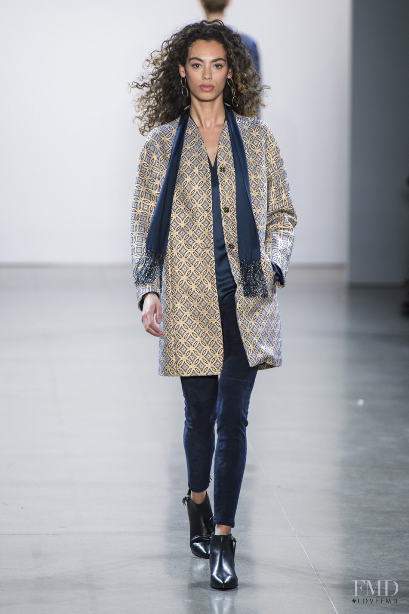 Gwen Piqué featured in  the Elie Tahari fashion show for Autumn/Winter 2019