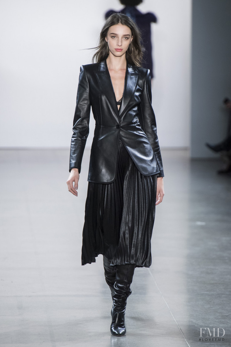 Larissa Marchiori featured in  the Elie Tahari fashion show for Autumn/Winter 2019