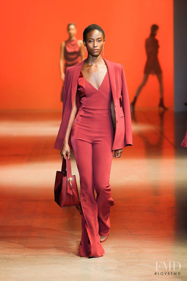 Alicia Burke featured in  the Cushnie Et Ochs fashion show for Autumn/Winter 2019