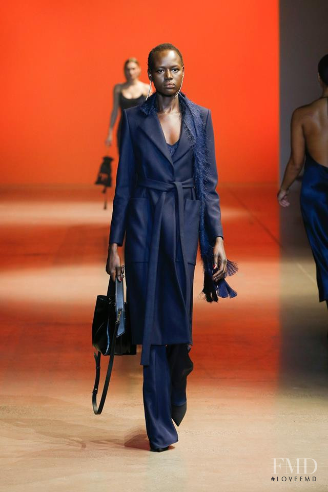 Ajak Deng featured in  the Cushnie Et Ochs fashion show for Autumn/Winter 2019