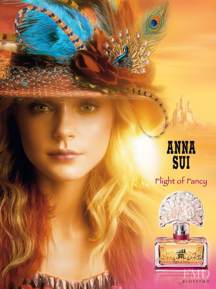 Jessica Stam featured in  the Anna Sui Flight Of Fancy Fragrance advertisement for Spring/Summer 2007