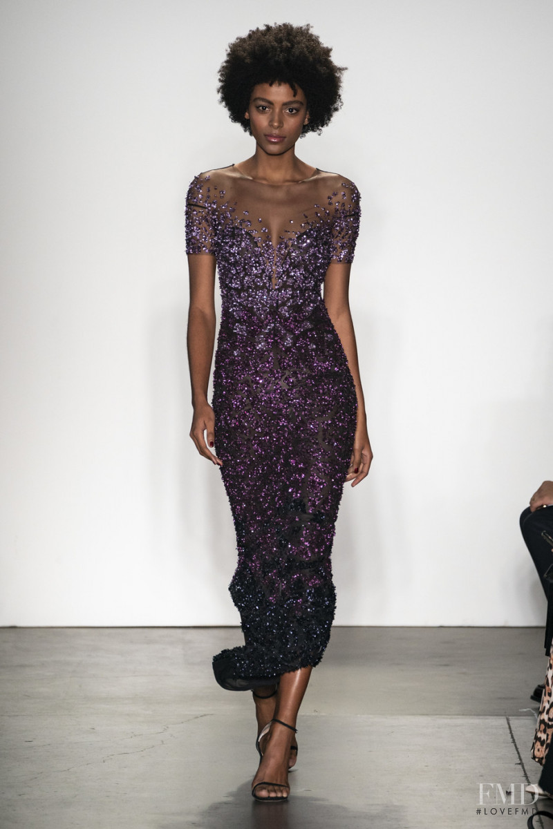 Alécia Morais featured in  the Pamella Roland fashion show for Autumn/Winter 2019