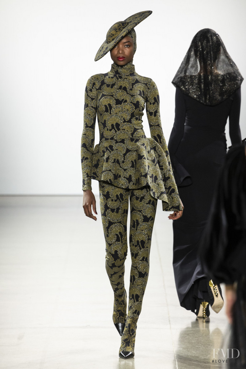 Maria Borges featured in  the Chiara Boni La Petite Robe fashion show for Autumn/Winter 2019
