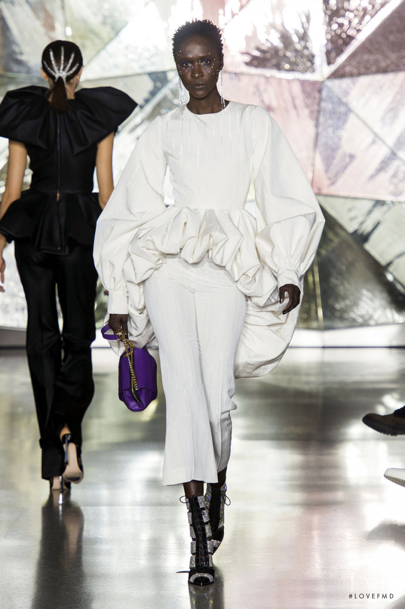 Ya Jagne featured in  the Christian Siriano fashion show for Autumn/Winter 2019