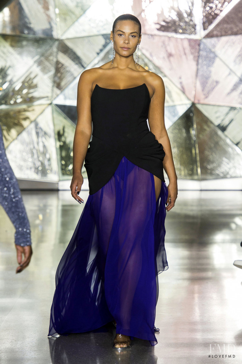 Marquita Pring featured in  the Christian Siriano fashion show for Autumn/Winter 2019