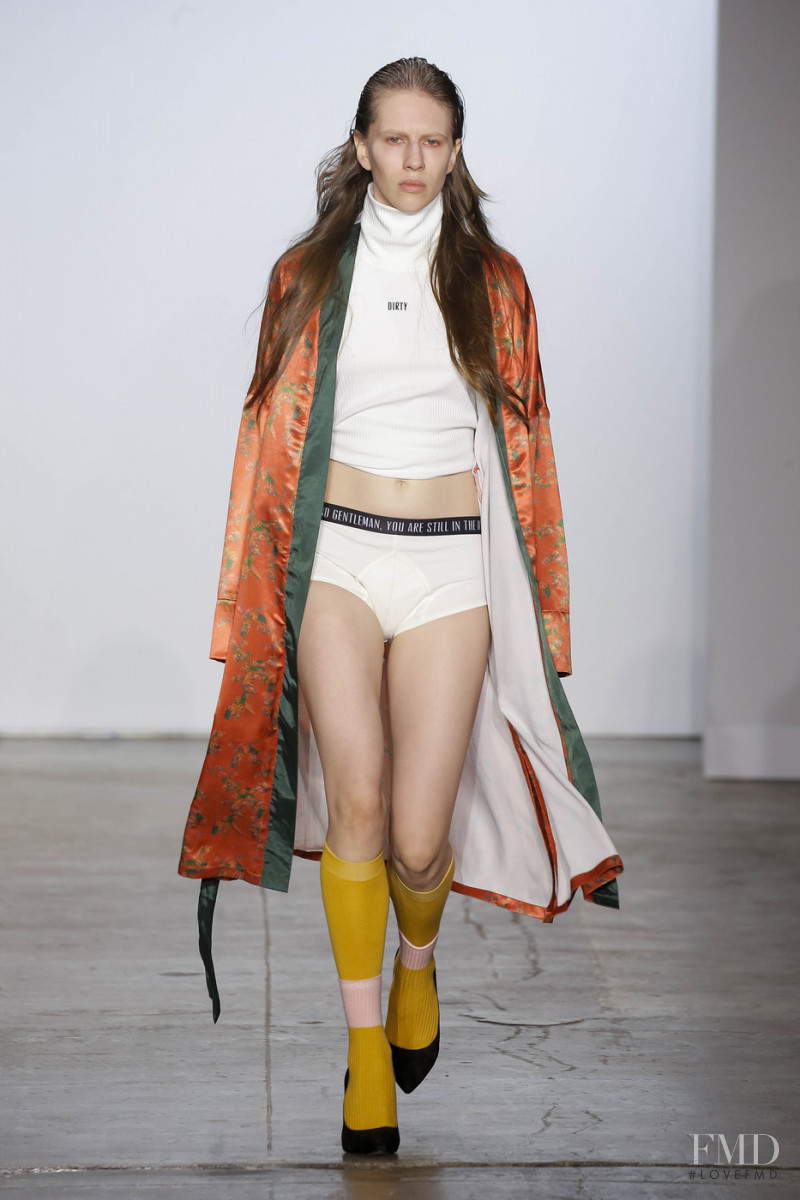 Dasha Shevik featured in  the Dirty Pineapple fashion show for Autumn/Winter 2019