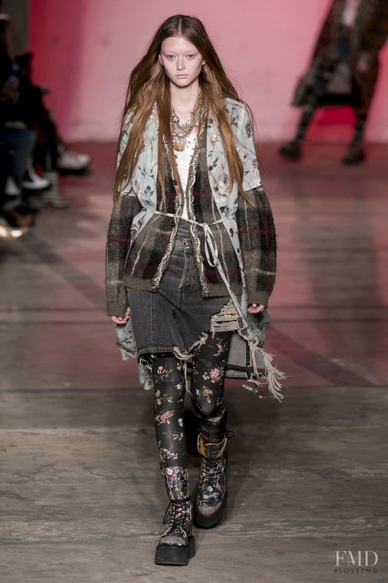 Sara Grace Wallerstedt featured in  the R13 fashion show for Autumn/Winter 2019