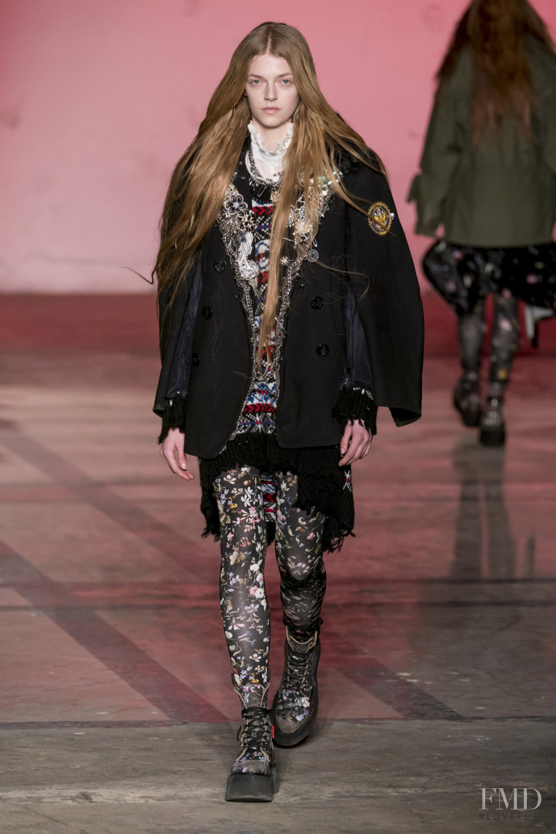 Eliza Kallmann featured in  the R13 fashion show for Autumn/Winter 2019