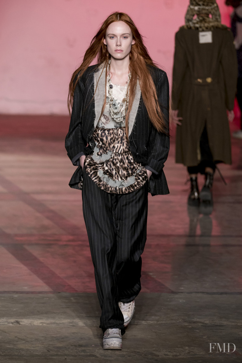 Kiki Willems featured in  the R13 fashion show for Autumn/Winter 2019