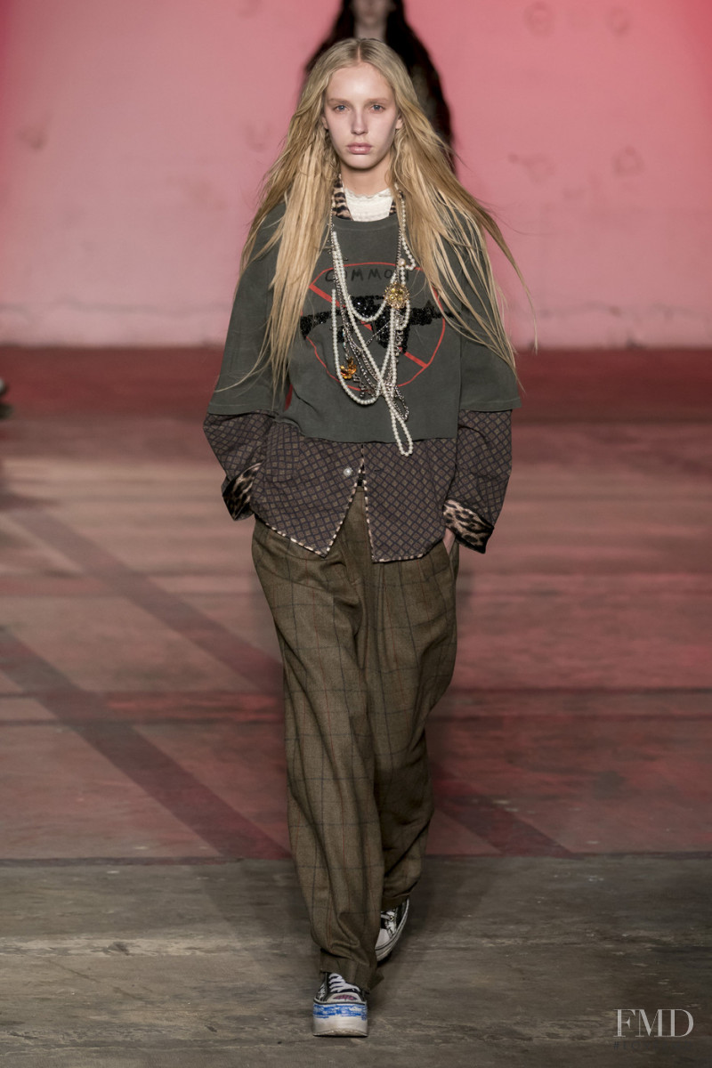 Jessie Bloemendaal featured in  the R13 fashion show for Autumn/Winter 2019