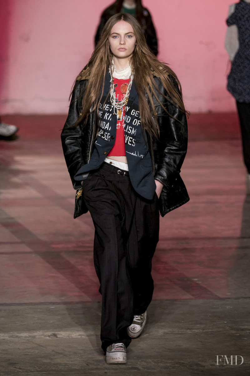 Fran Summers featured in  the R13 fashion show for Autumn/Winter 2019