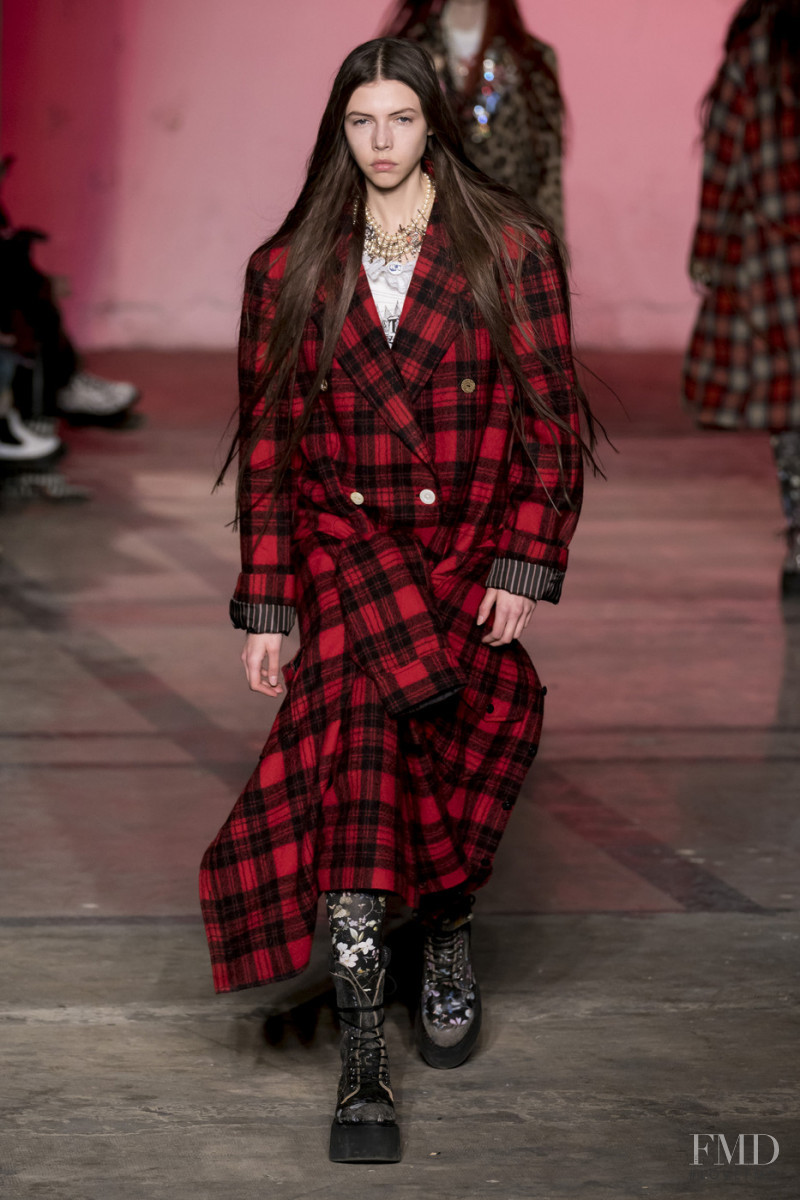 Lea Julian featured in  the R13 fashion show for Autumn/Winter 2019
