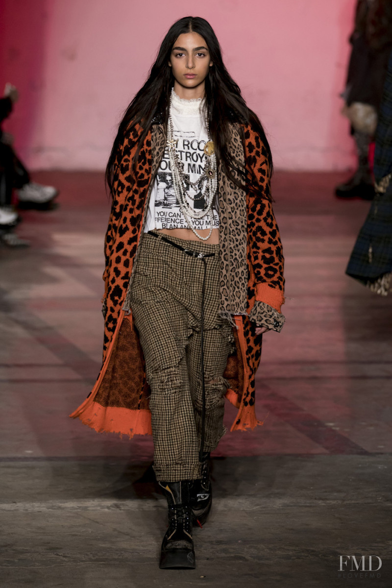Nora Attal featured in  the R13 fashion show for Autumn/Winter 2019