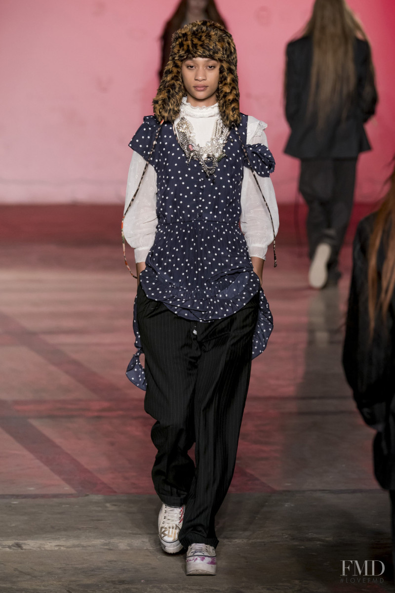 Selena Forrest featured in  the R13 fashion show for Autumn/Winter 2019