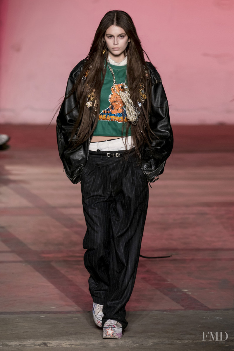 Kaia Gerber featured in  the R13 fashion show for Autumn/Winter 2019