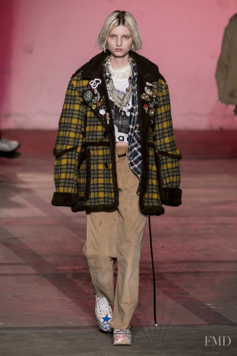 Kristin Soley Drab featured in  the R13 fashion show for Autumn/Winter 2019