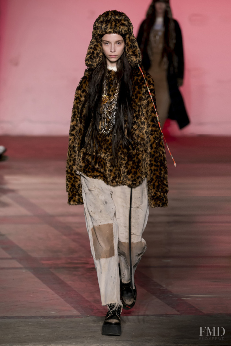 Manuela Miloqui featured in  the R13 fashion show for Autumn/Winter 2019