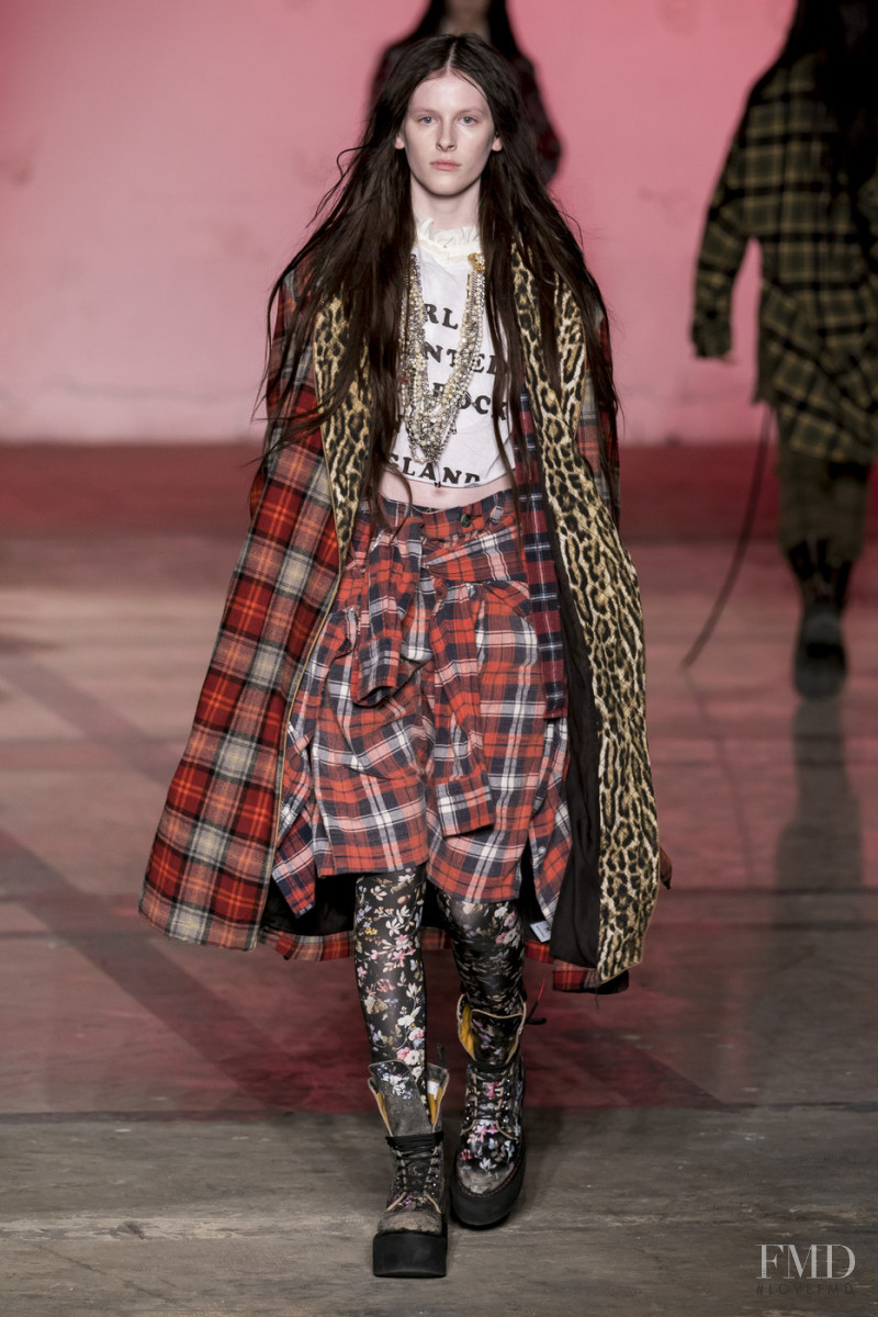 Freya Lawrence featured in  the R13 fashion show for Autumn/Winter 2019