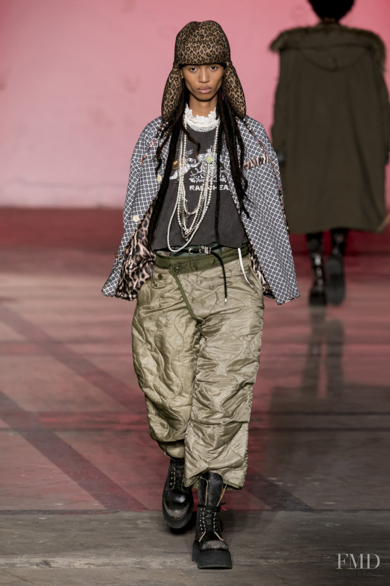 Adesuwa Aighewi featured in  the R13 fashion show for Autumn/Winter 2019