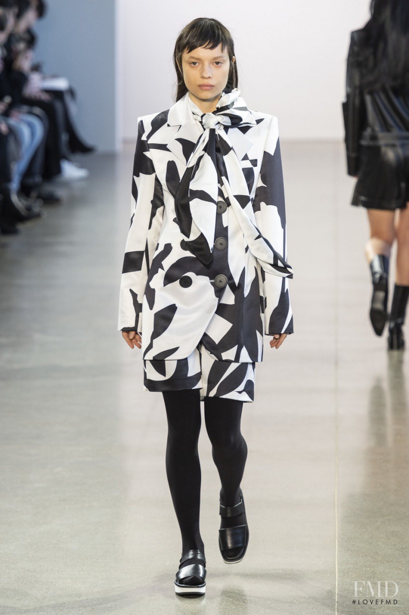 Sara Hiromi Skinner featured in  the Claudia Li fashion show for Autumn/Winter 2019