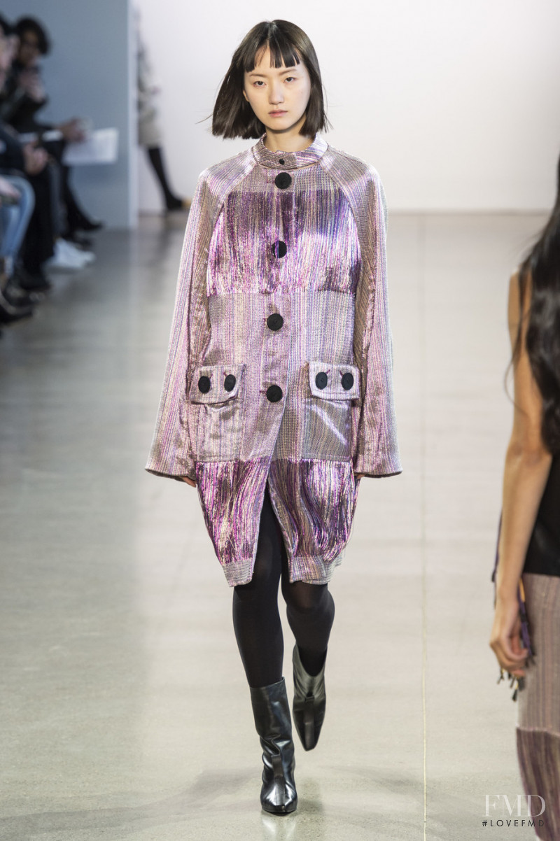 Joony Kim featured in  the Claudia Li fashion show for Autumn/Winter 2019