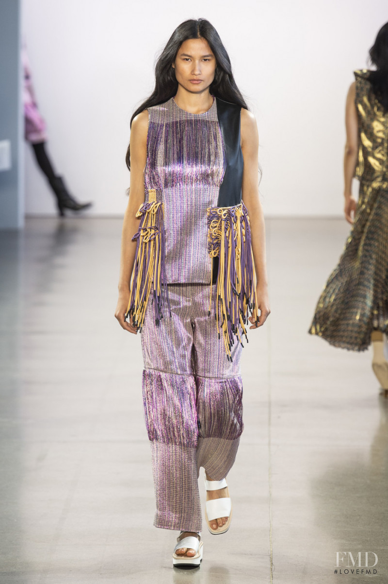 Varsha Thapa featured in  the Claudia Li fashion show for Autumn/Winter 2019