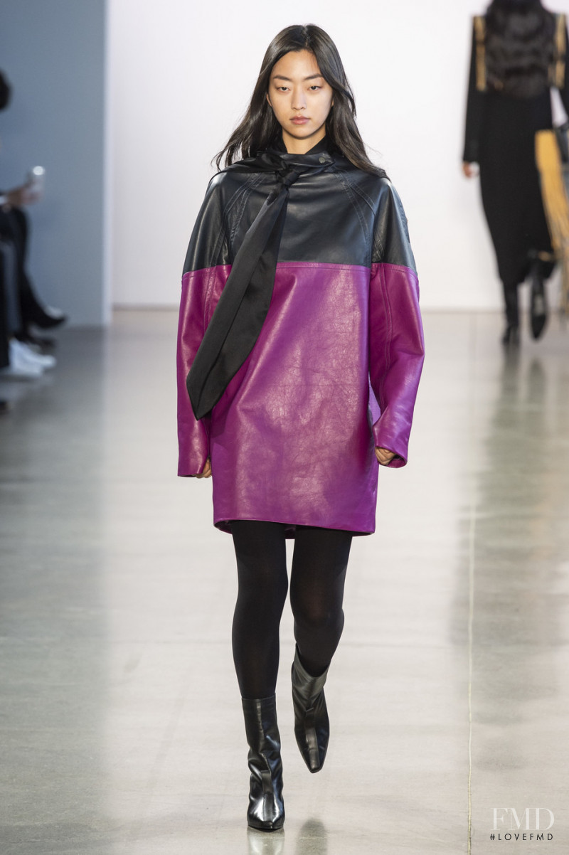 Jiya Kwon featured in  the Claudia Li fashion show for Autumn/Winter 2019