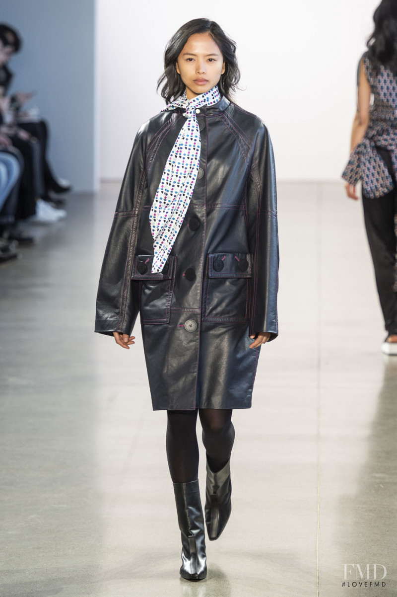 Charlene Almarvez featured in  the Claudia Li fashion show for Autumn/Winter 2019