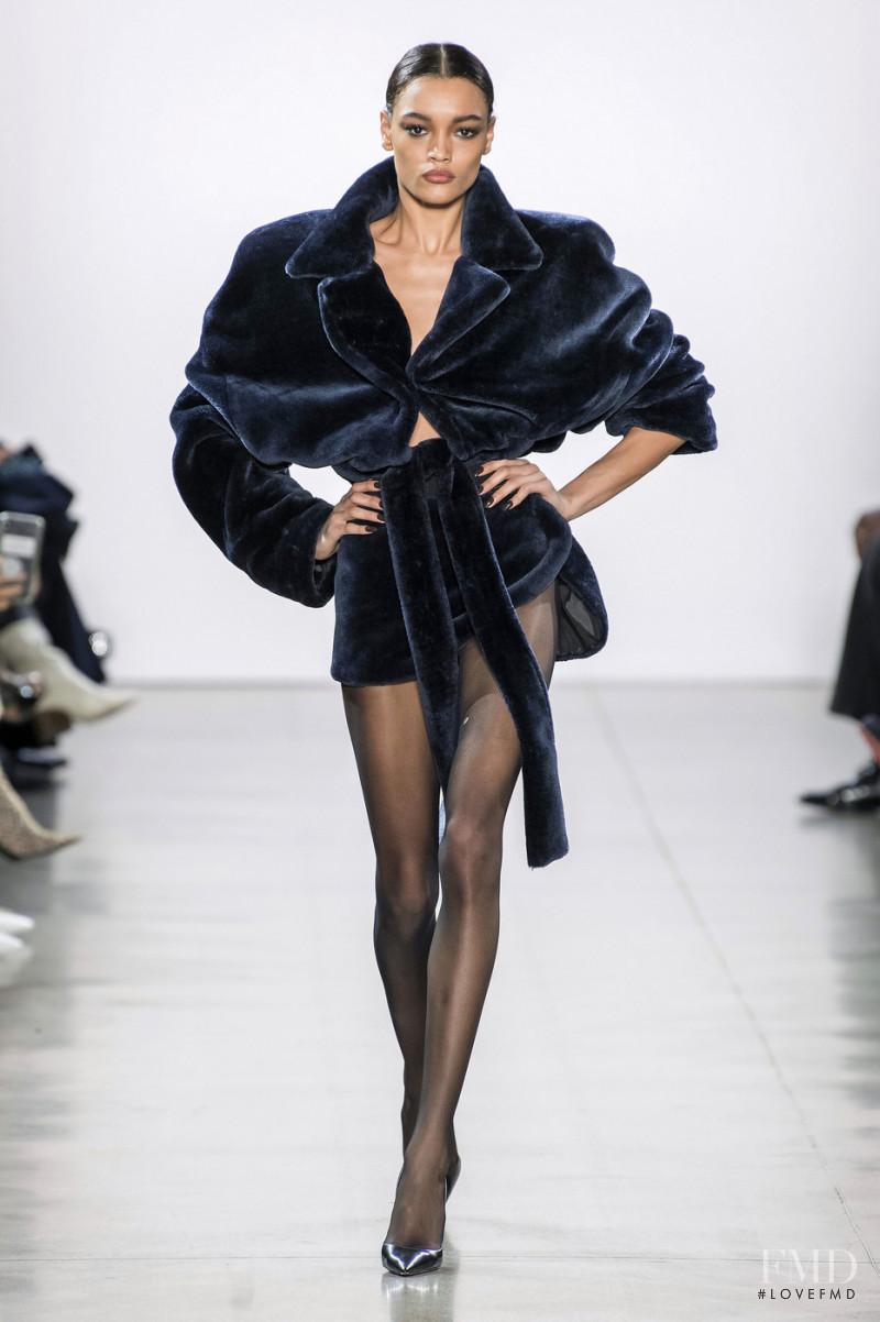 Lameka Fox featured in  the Laquan Smith fashion show for Autumn/Winter 2019