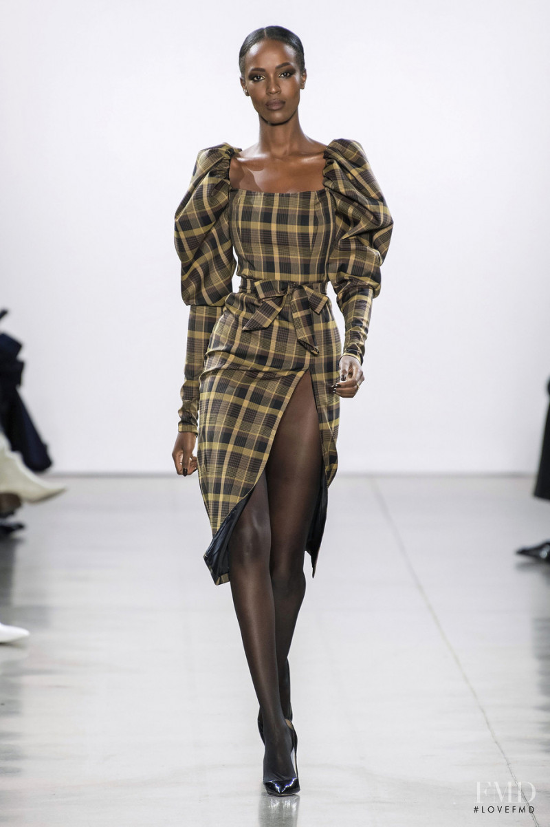 Leila Ndabirabe featured in  the Laquan Smith fashion show for Autumn/Winter 2019