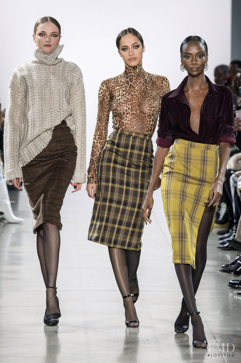 Alanna Arrington featured in  the Laquan Smith fashion show for Autumn/Winter 2019