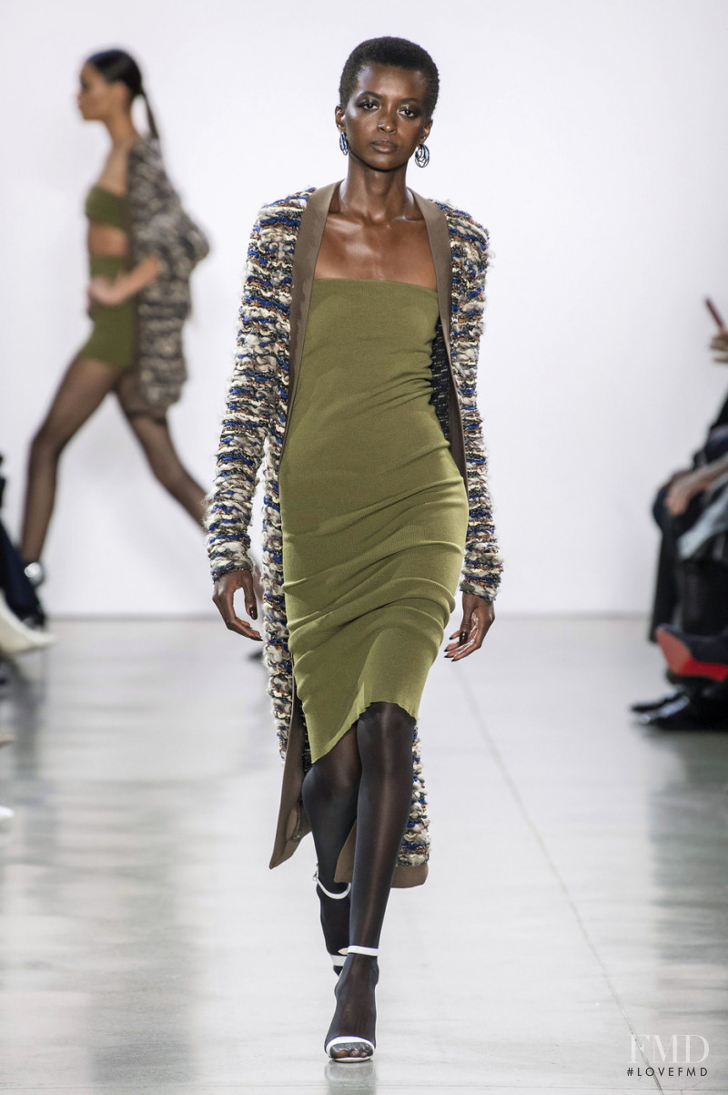 Amira Pinheiro featured in  the Laquan Smith fashion show for Autumn/Winter 2019