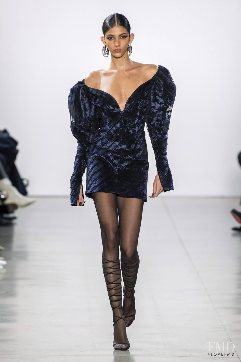 Brittany Noon featured in  the Laquan Smith fashion show for Autumn/Winter 2019