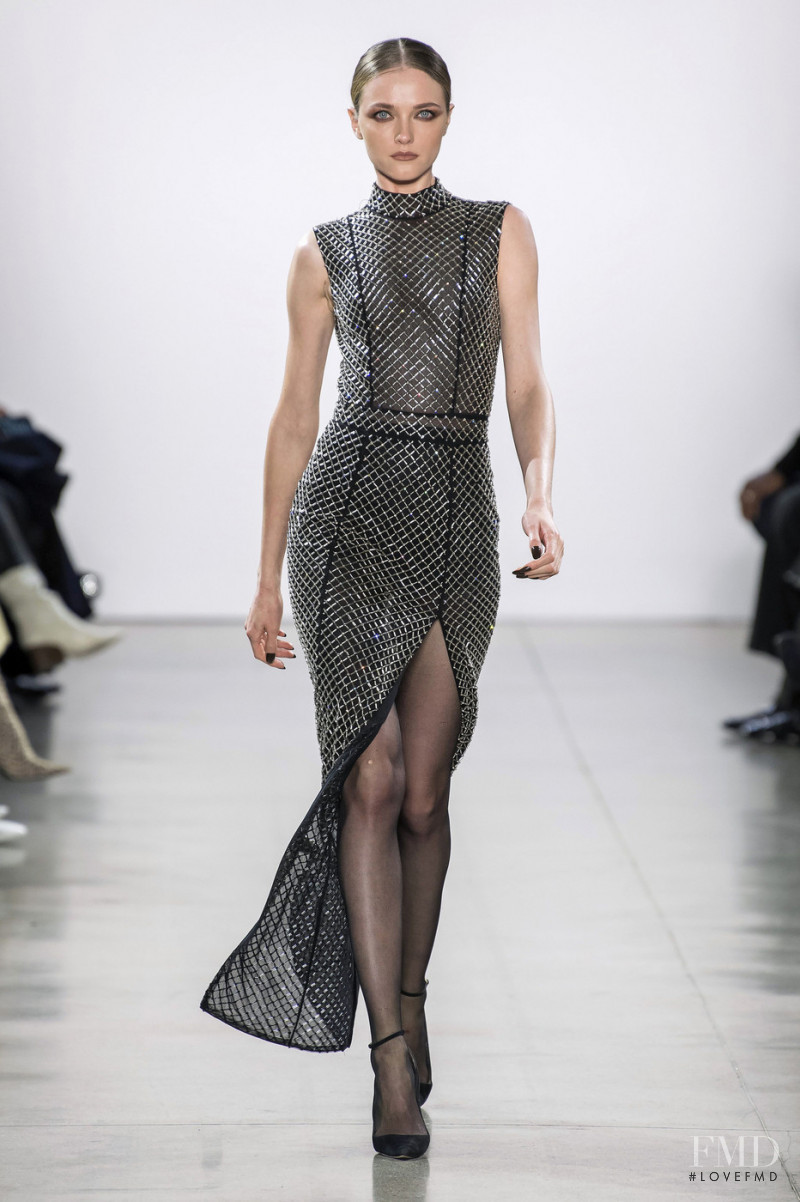 Vlada Roslyakova featured in  the Laquan Smith fashion show for Autumn/Winter 2019